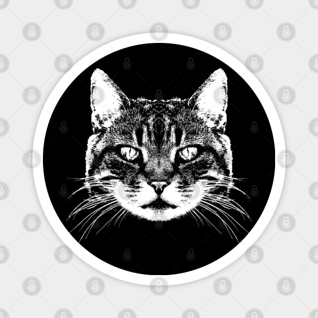 Cat / Haed / Potrtait / Face Magnet by R LANG GRAPHICS